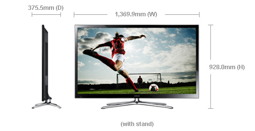 Dimension of PS60F5500AK Dimension of PS60F5500AK